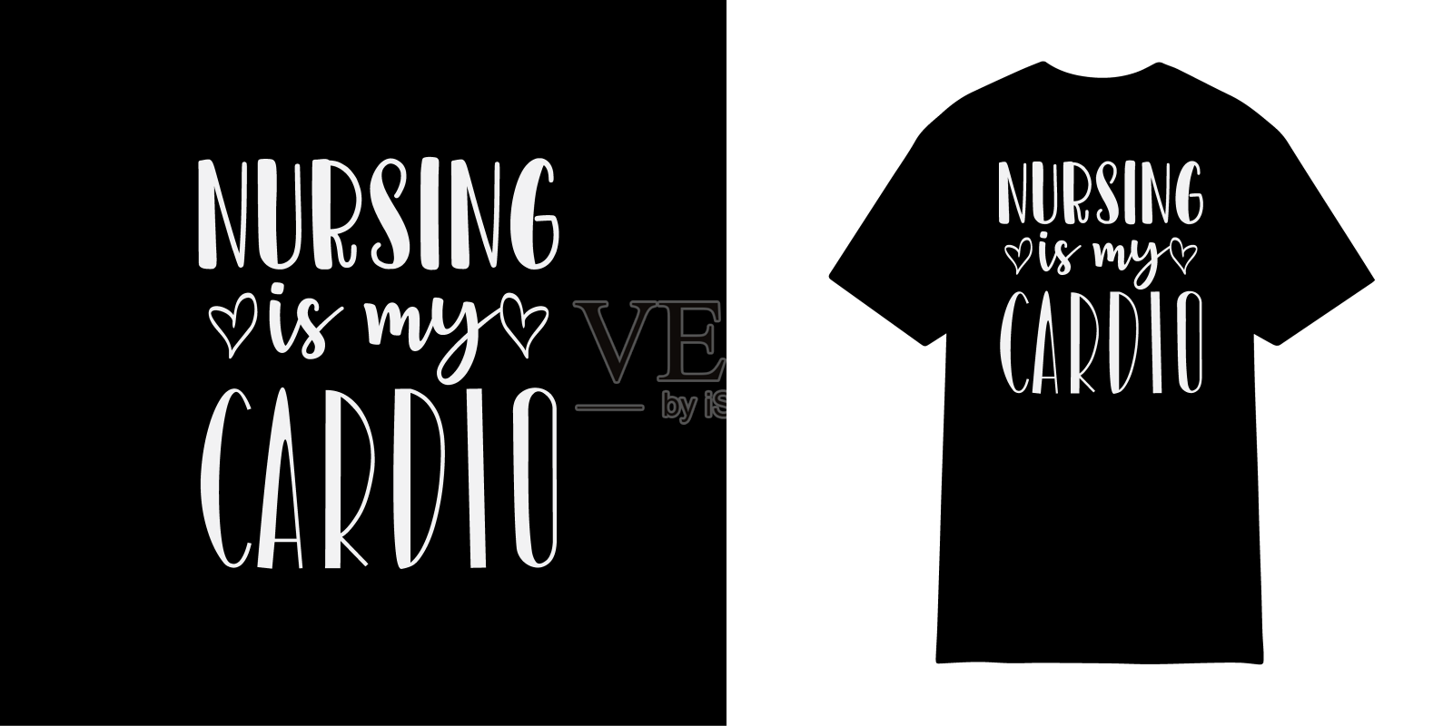 护士t恤设计设计元素图片