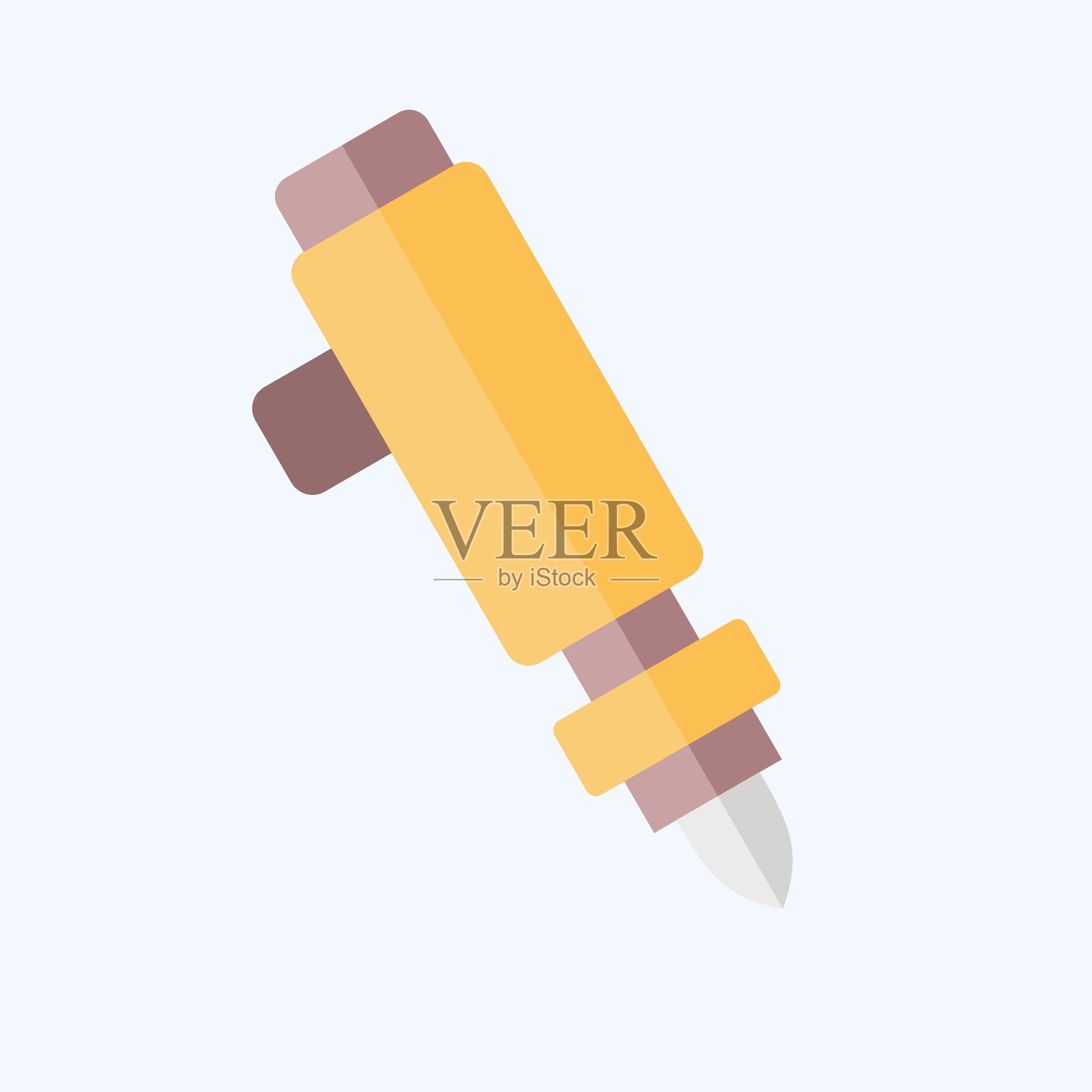 图标电动螺丝刀。与建筑符号有关。平的风格。简单的设计可编辑。简单的说明插画图片素材