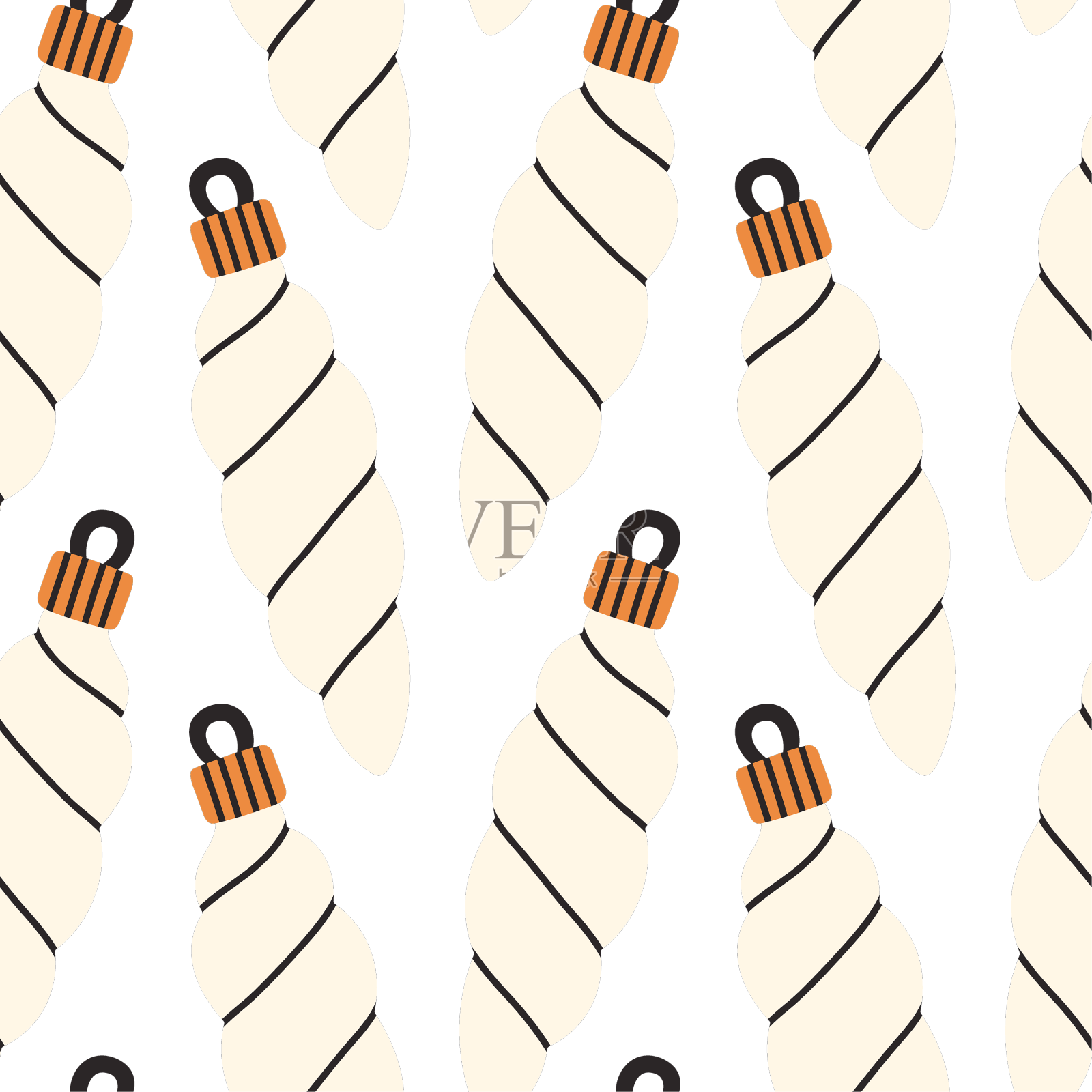 新年无缝图案手绘图案新设计元素图片