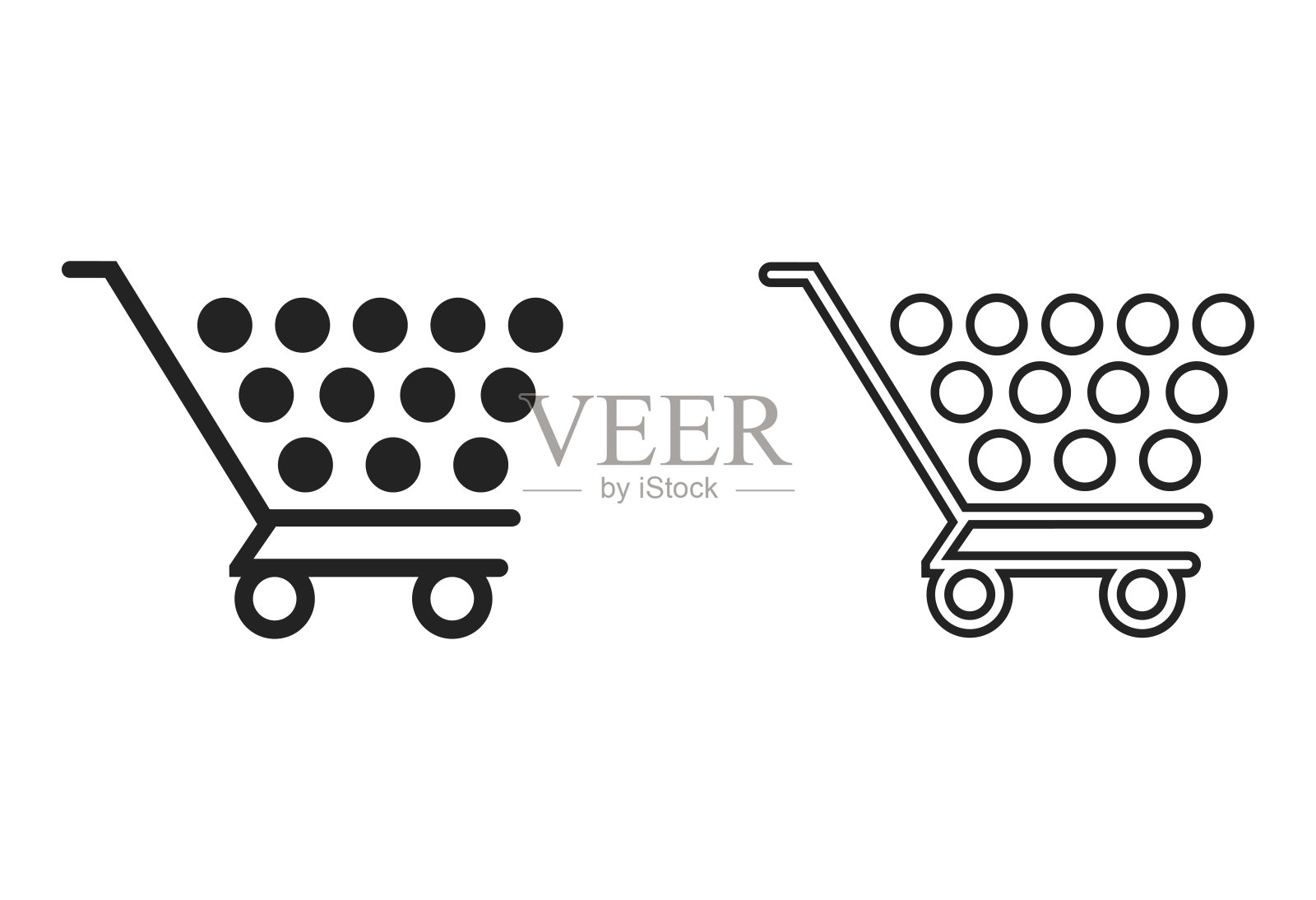 购物车图标插画图片素材