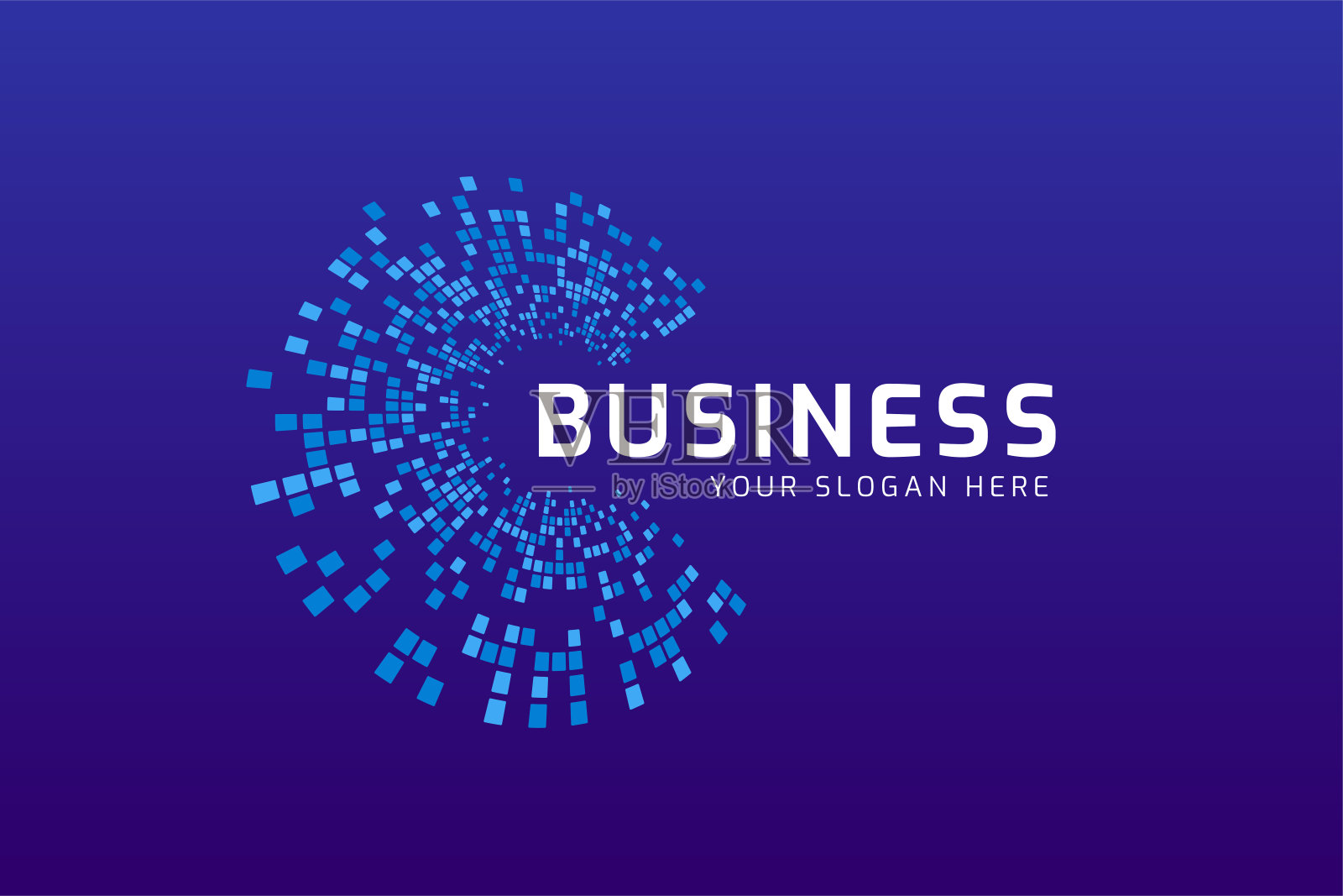 商业科技标志设计模板。高科技标志隔离在字母C上插画图片素材