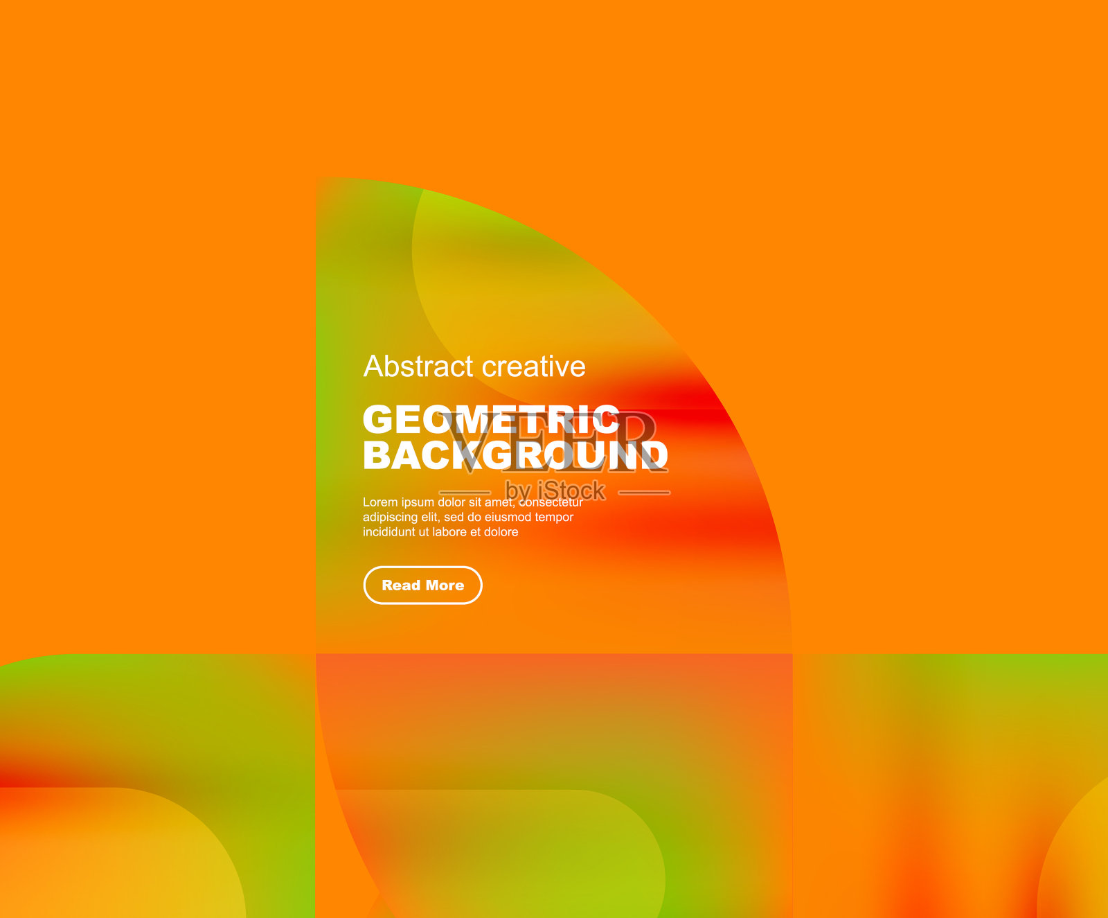 圆三角形和圆正方形组成插画图片素材