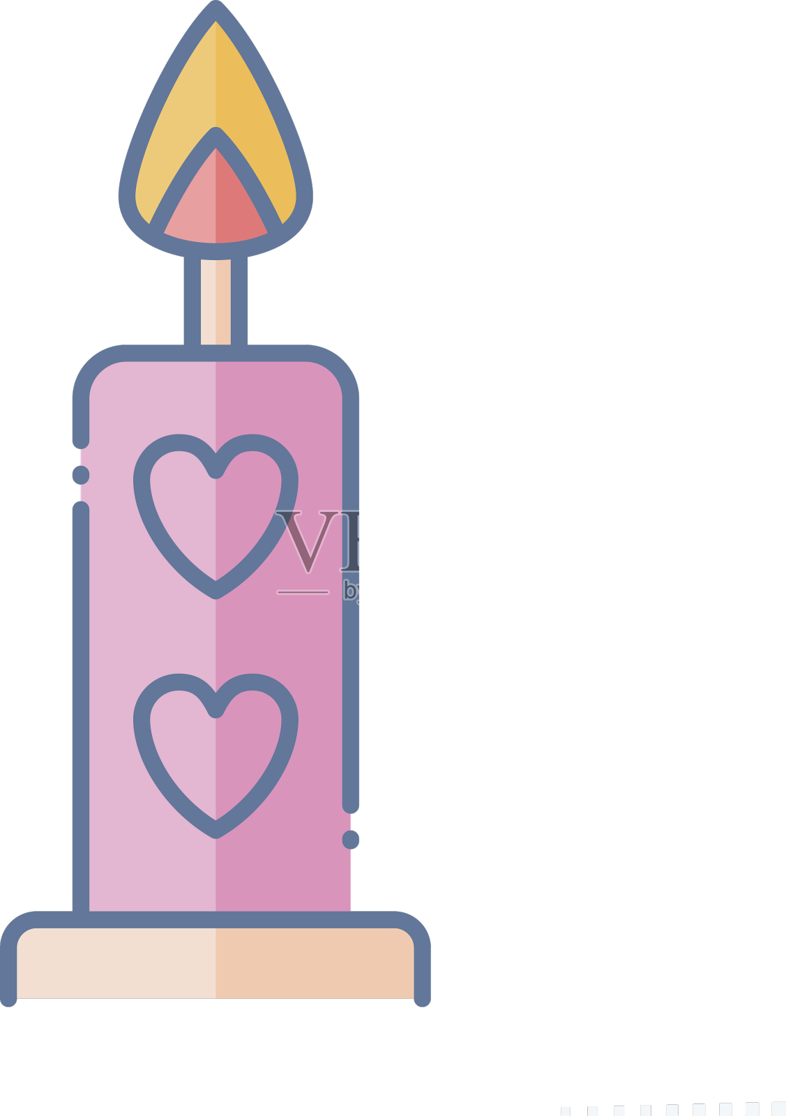 图标蜡烛与情人节的象征有关设计元素图片
