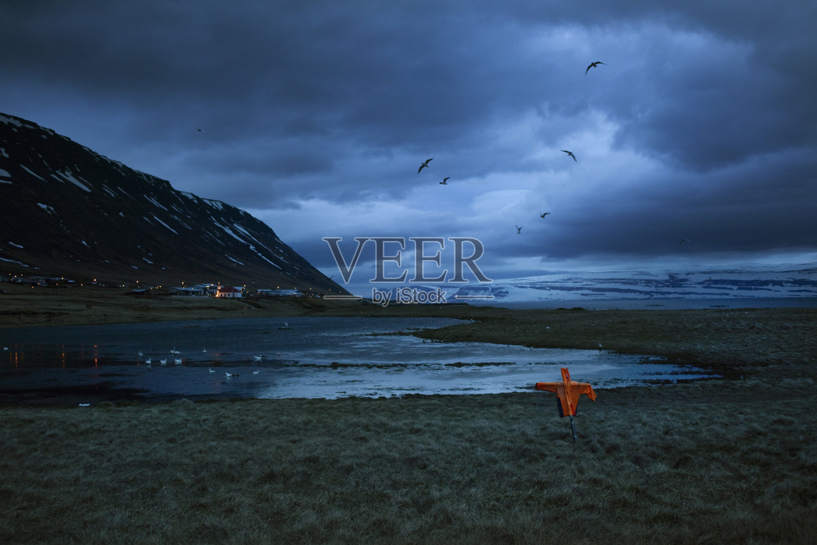 冰岛西部峡湾的景观照片摄影图片