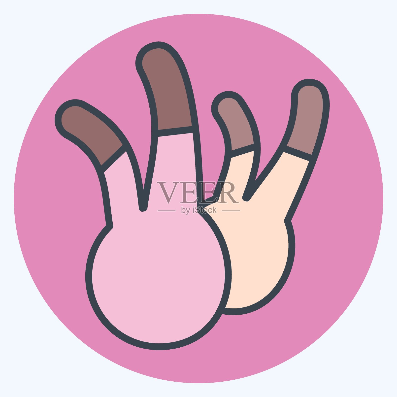 图标茴香。与香草和香料有关的符号。颜色搭配风格。简单的设计可编辑。简单的说明插画图片素材