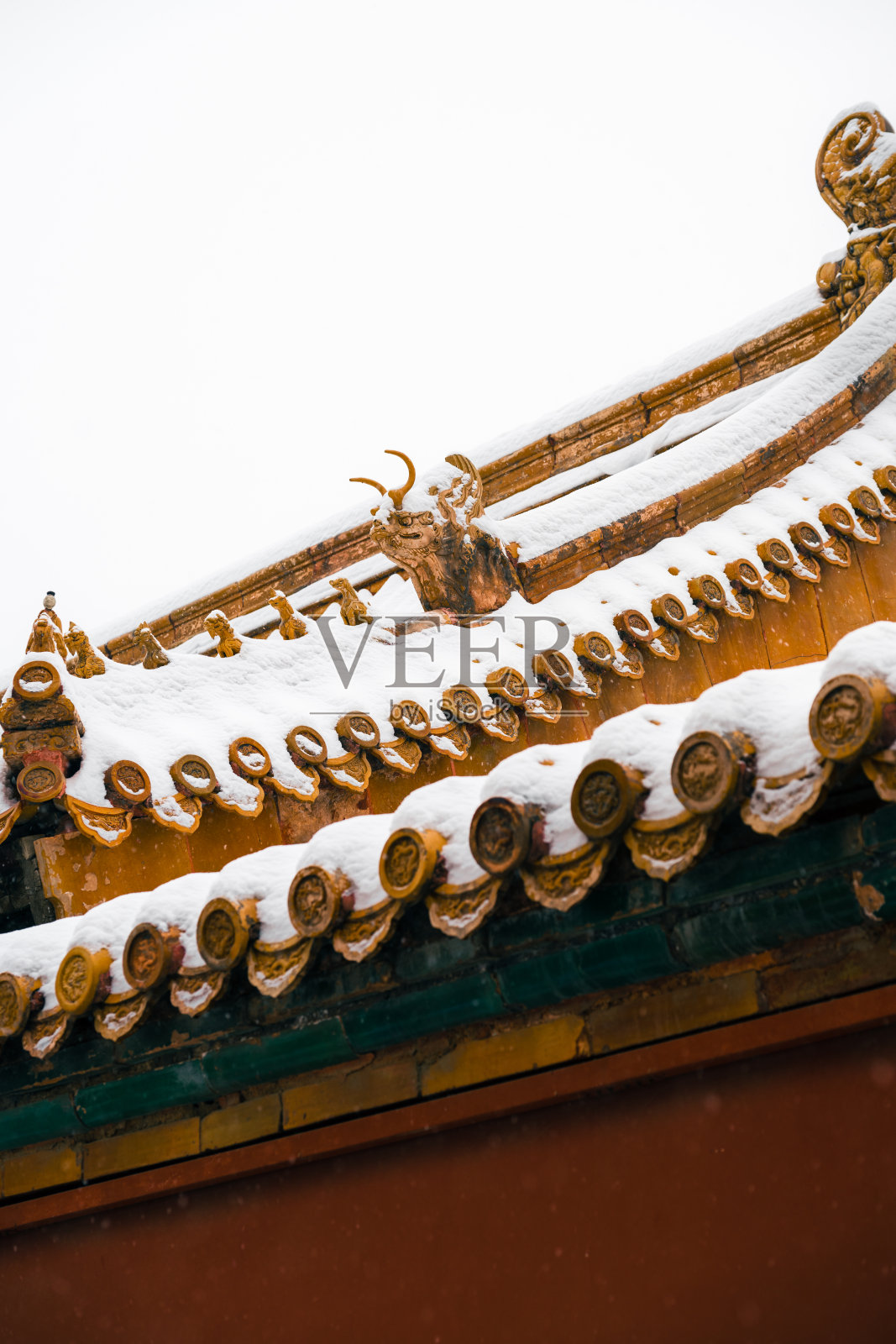 紫禁城雪照片摄影图片