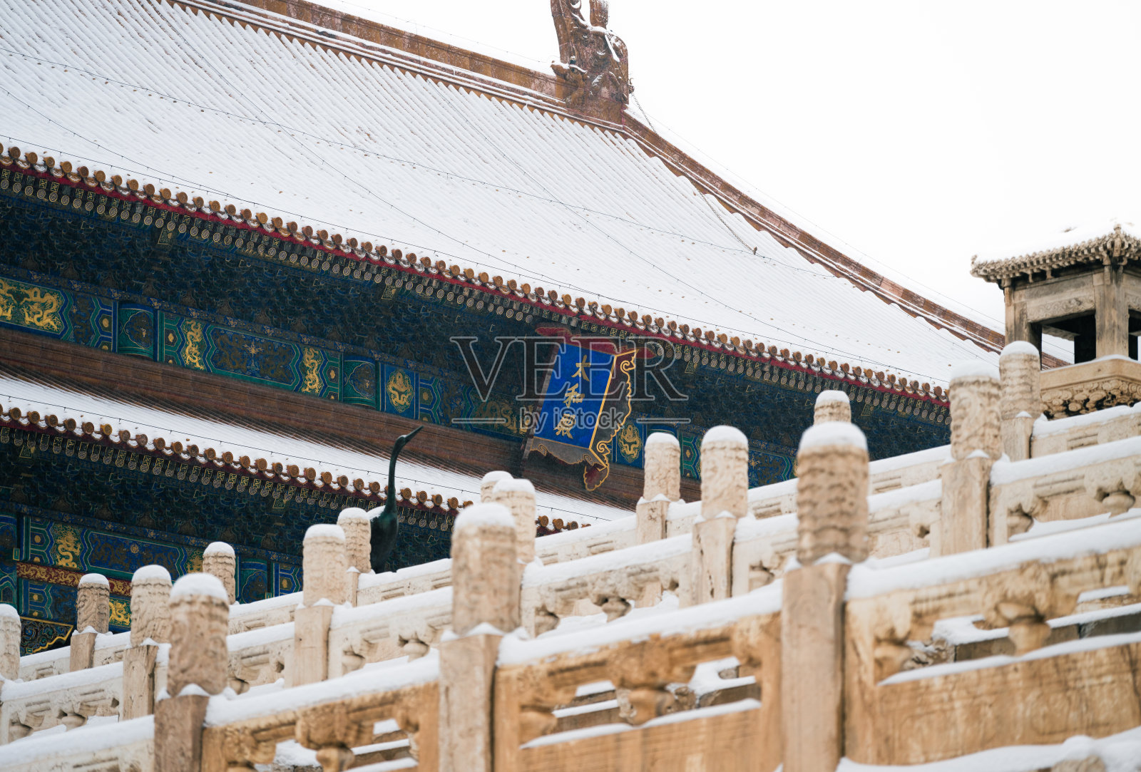 紫禁城雪照片摄影图片