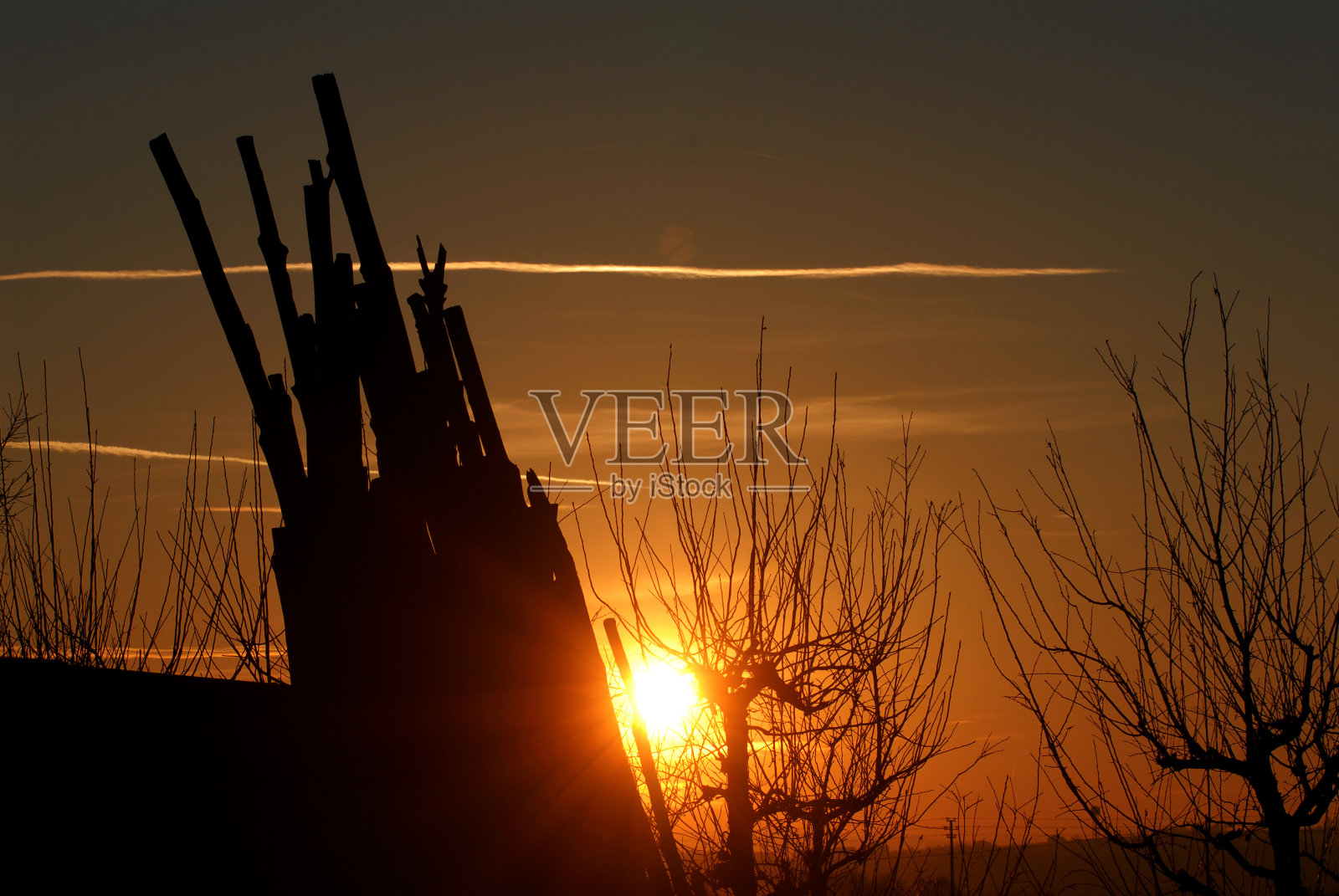 国家日落照片摄影图片