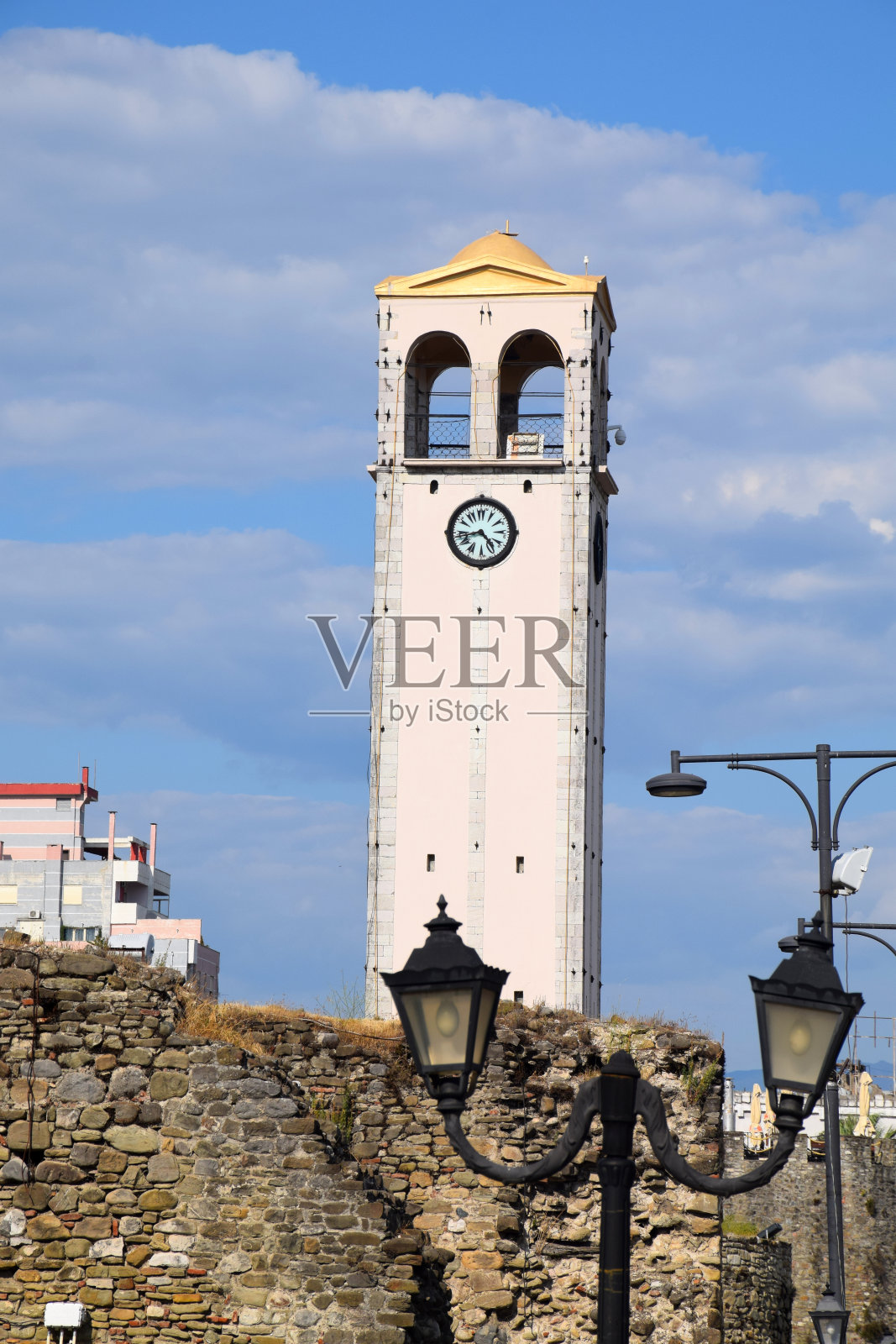 爱尔巴桑钟楼阿尔巴尼亚照片摄影图片