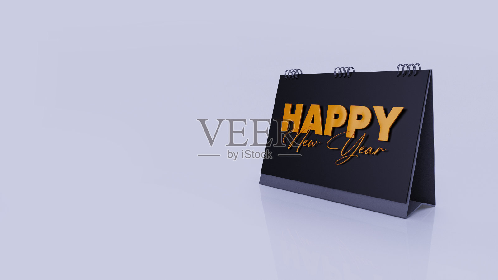 新年快乐，台历，横幅，海报，壁纸，黑色背景，最小，干净，公司照片摄影图片