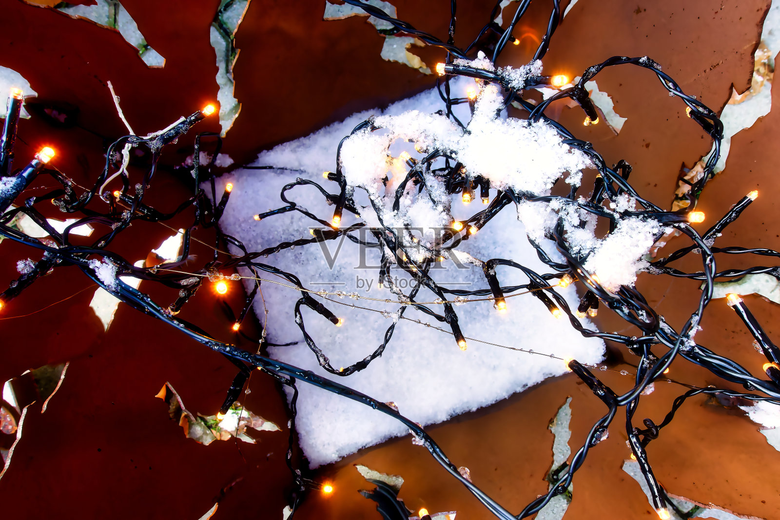 一种装饰目的的装置，比如圣诞节照片摄影图片