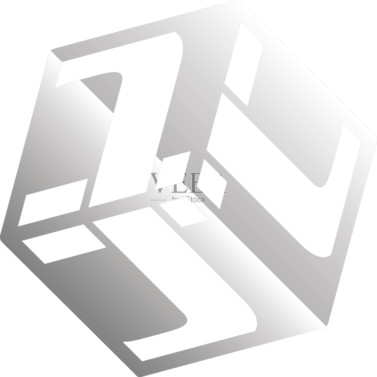 三重j立方体标志图标设计模板设计元素图片