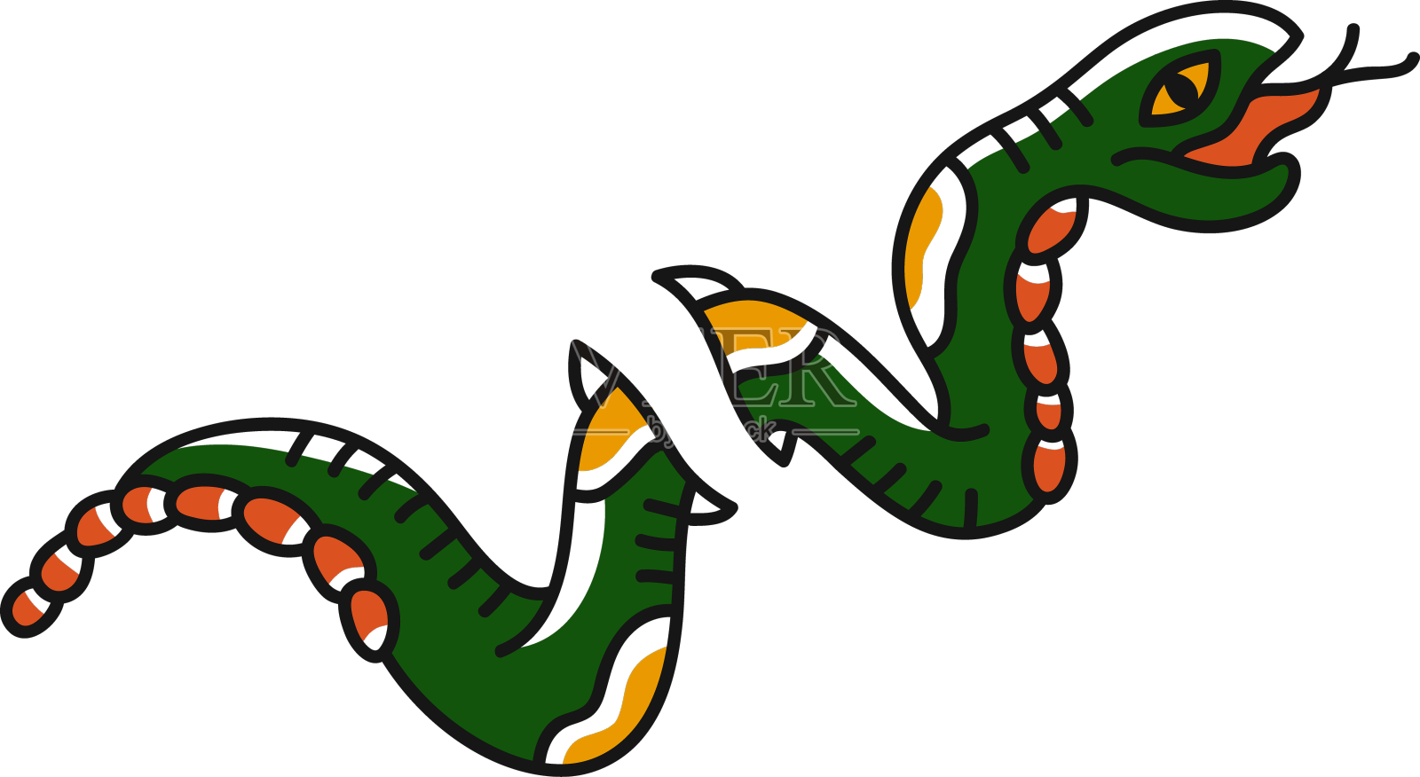 蛇长老学校设计元素图片