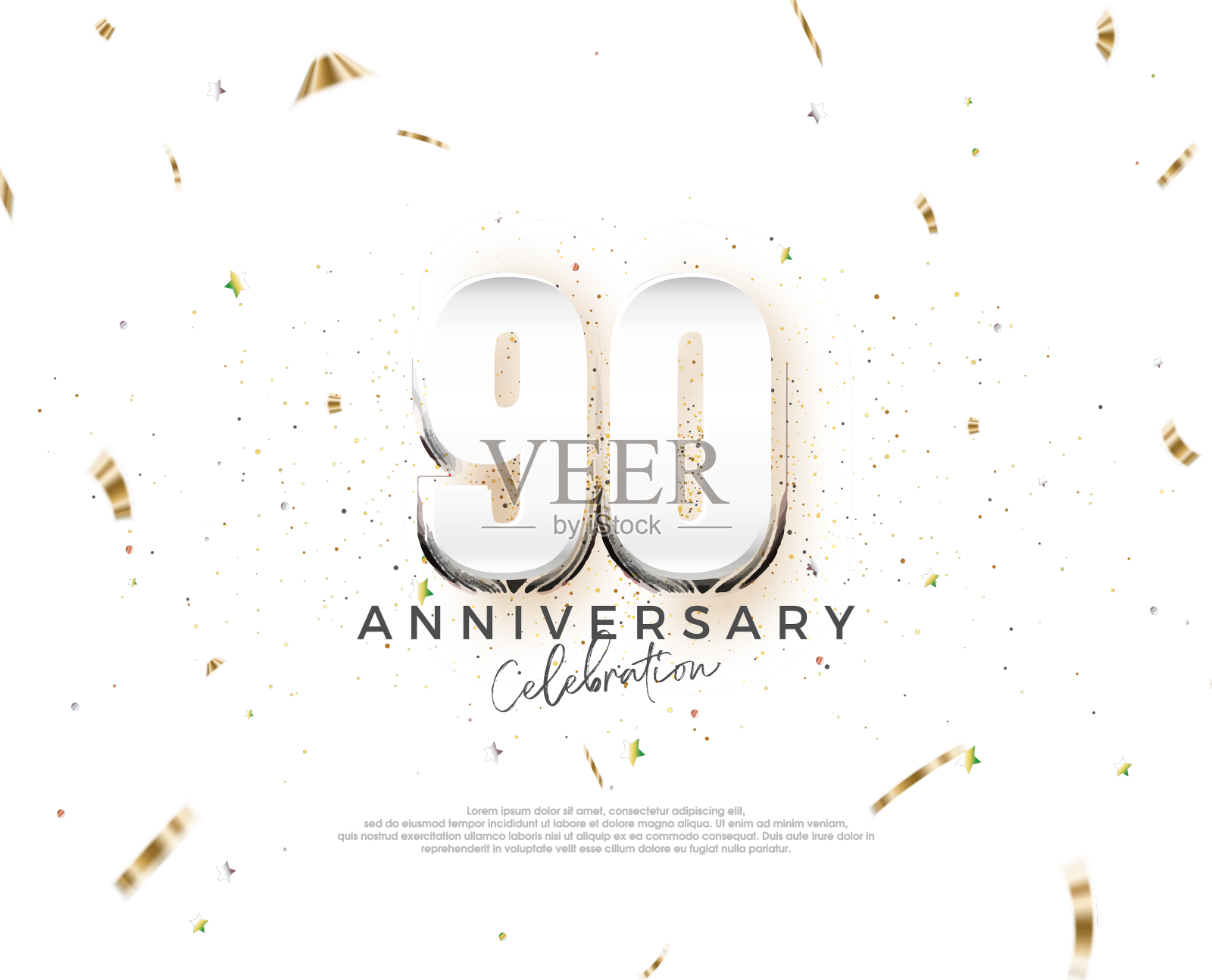 现代90周年设计设计溢价设计元素图片