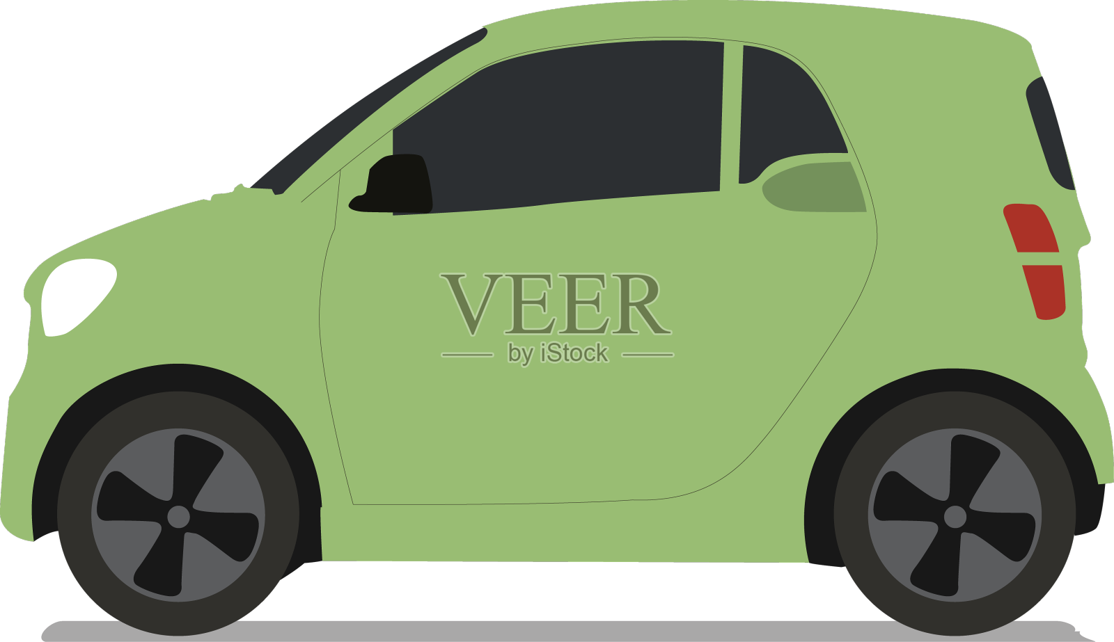 智能汽车侧视图设计元素图片