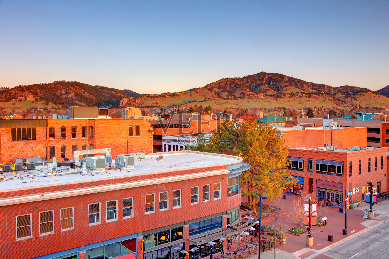 科罗拉多州博尔德市中心照片摄影图片