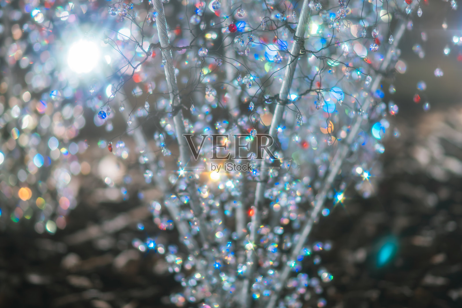 箱根的圣诞树装饰照片摄影图片