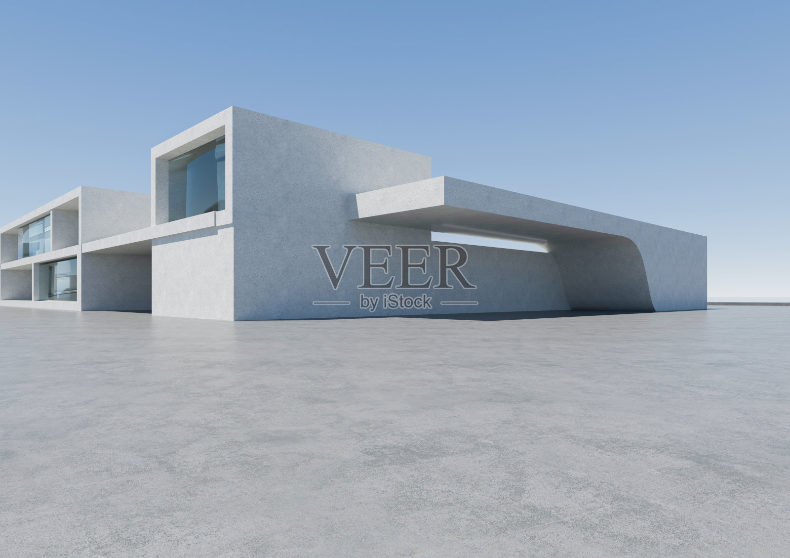 空的混凝土建筑背景照片摄影图片