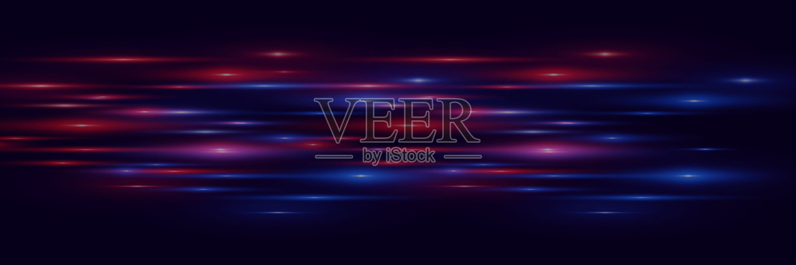 抽象高速光的效果。高速灯的运动。插画图片素材