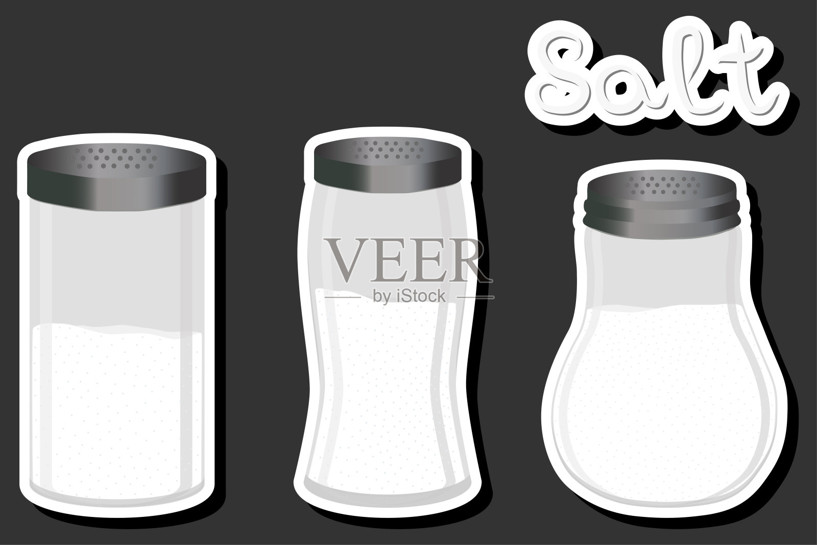 主题插图大集不同类型的器物，用于有机烹饪插画图片素材