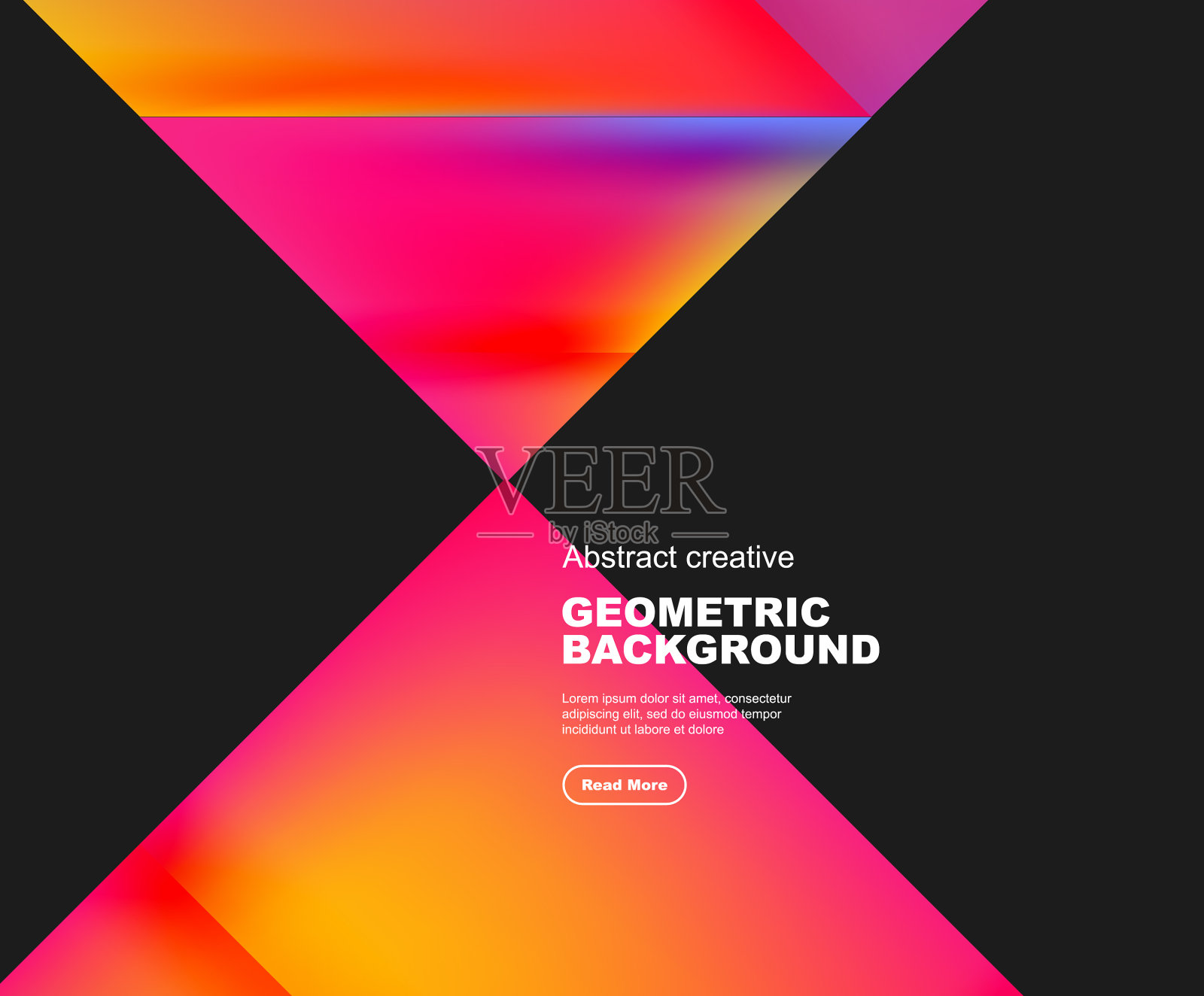 渐变三角形抽象背景插画图片素材