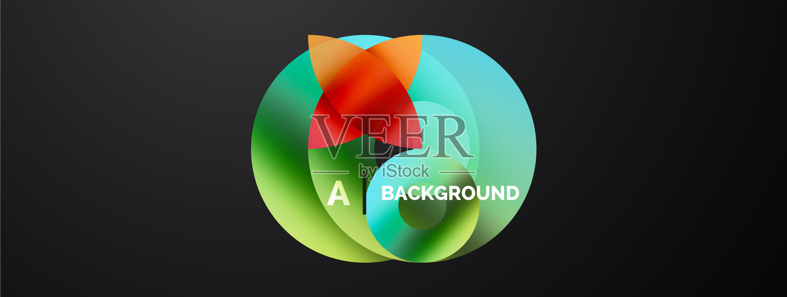 圆形和三角形抽象的背景概念插画图片素材