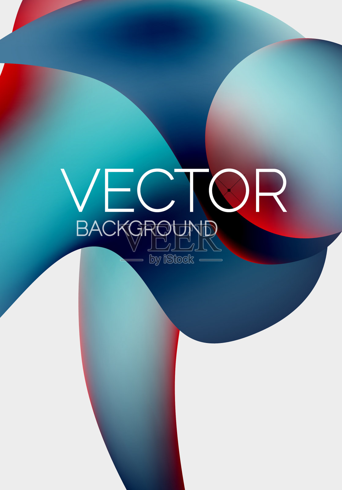 抽象液体气泡背景液体插画图片素材