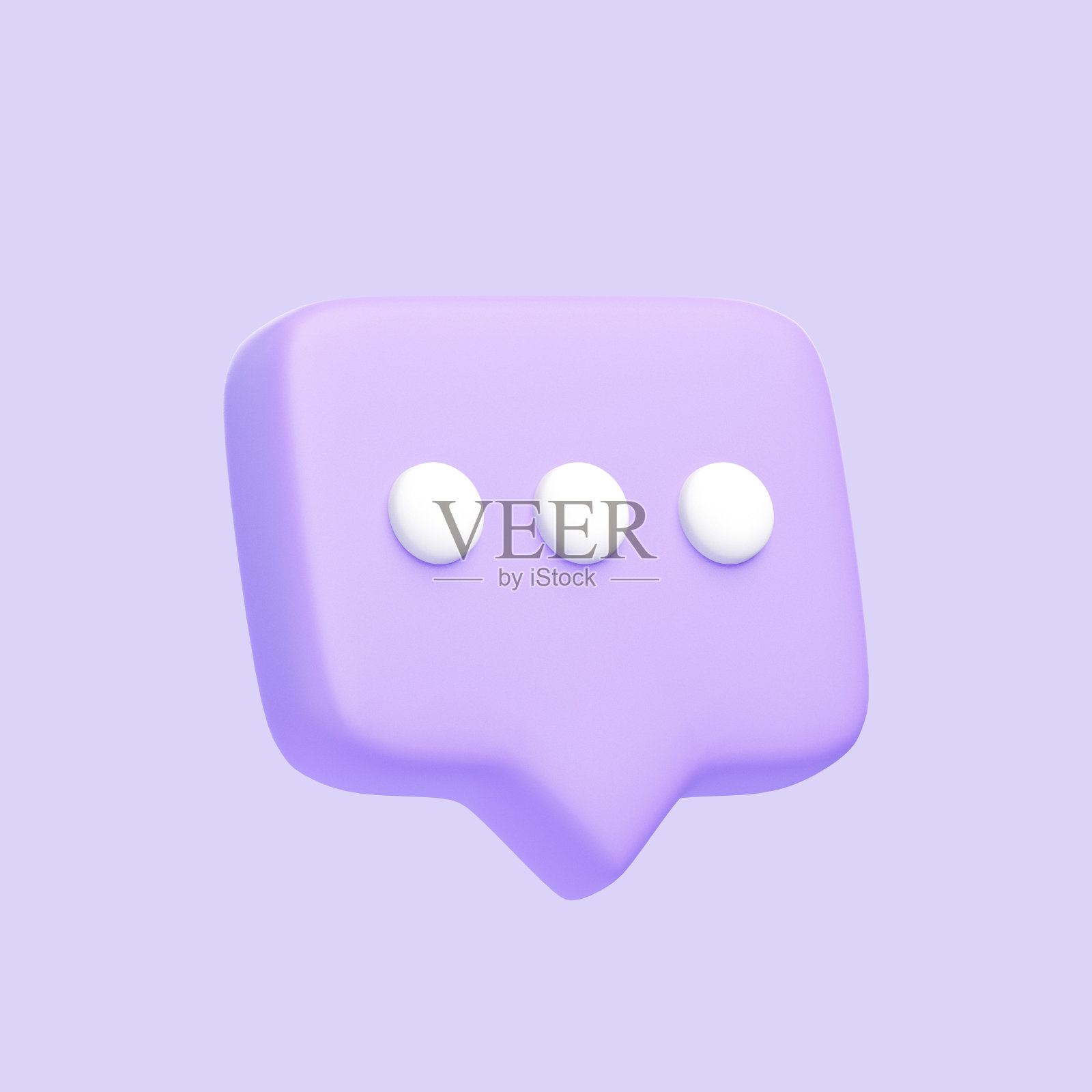 紫色的演讲气泡图标孤立的紫色背景照片摄影图片