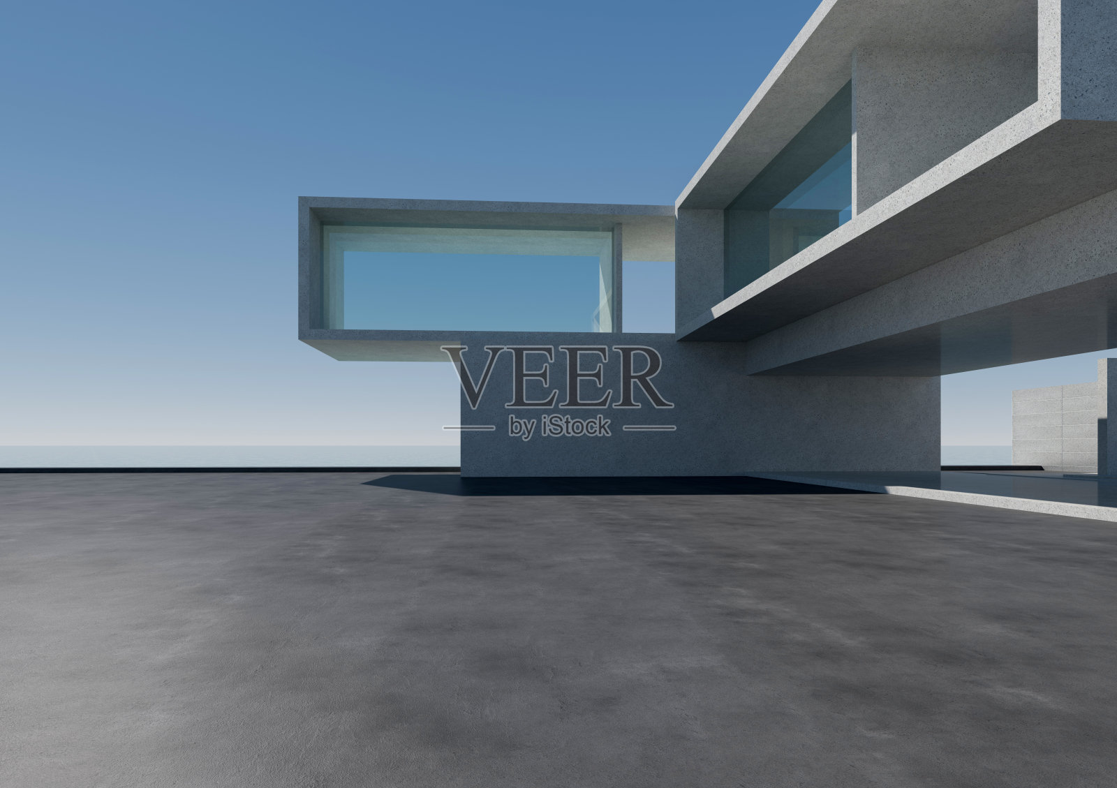 空的混凝土建筑背景照片摄影图片