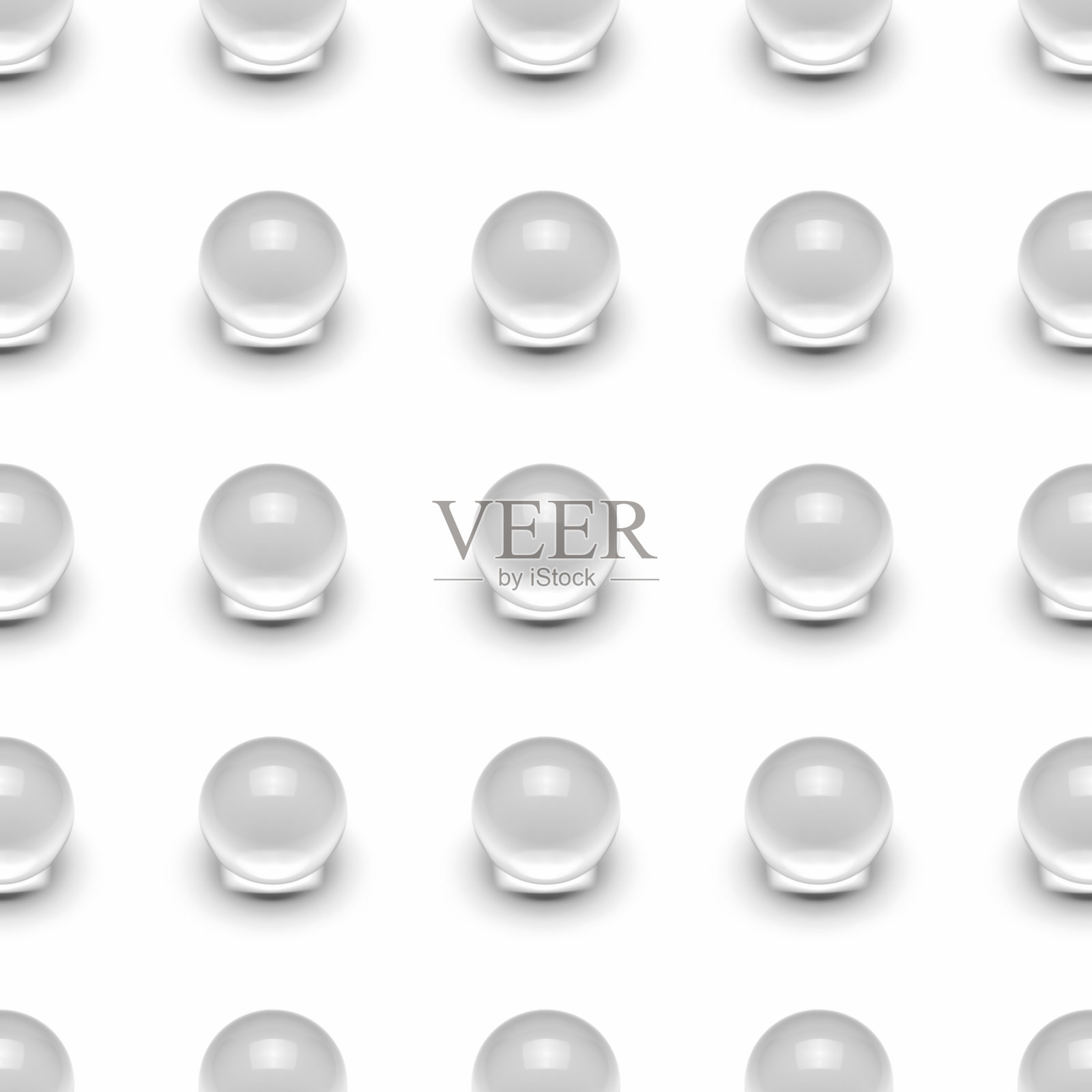 水晶球透明球壁纸无缝背景。照片摄影图片