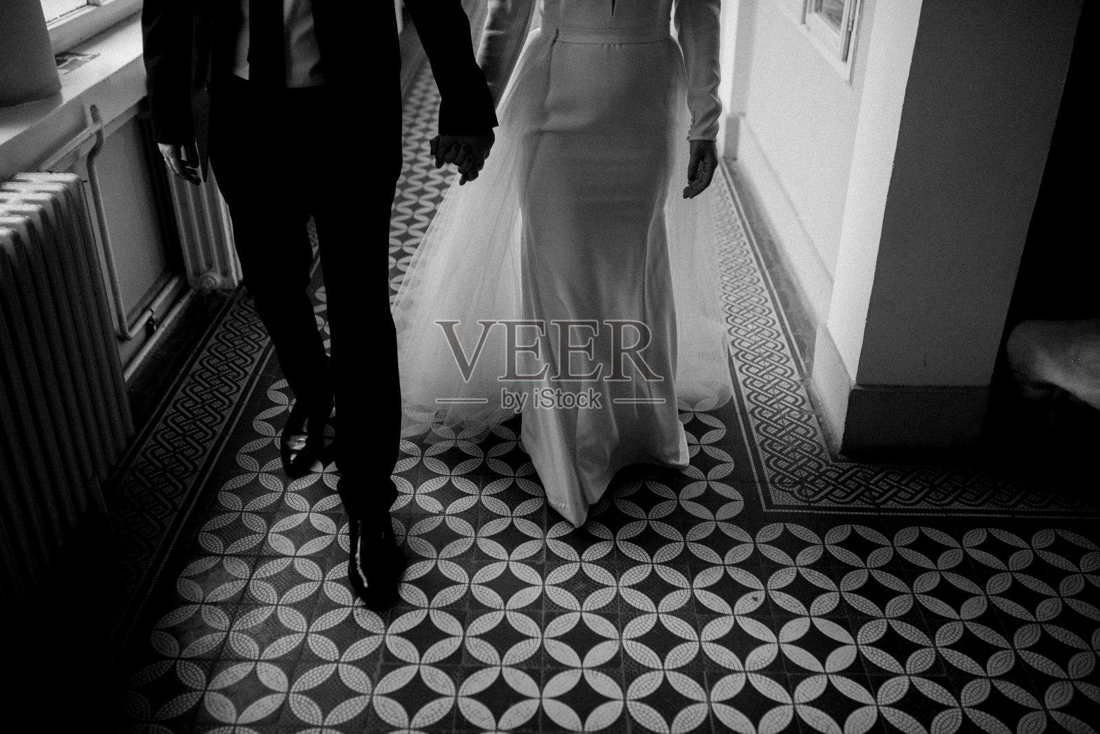 新娘和新郎。就结婚了。照片摄影图片