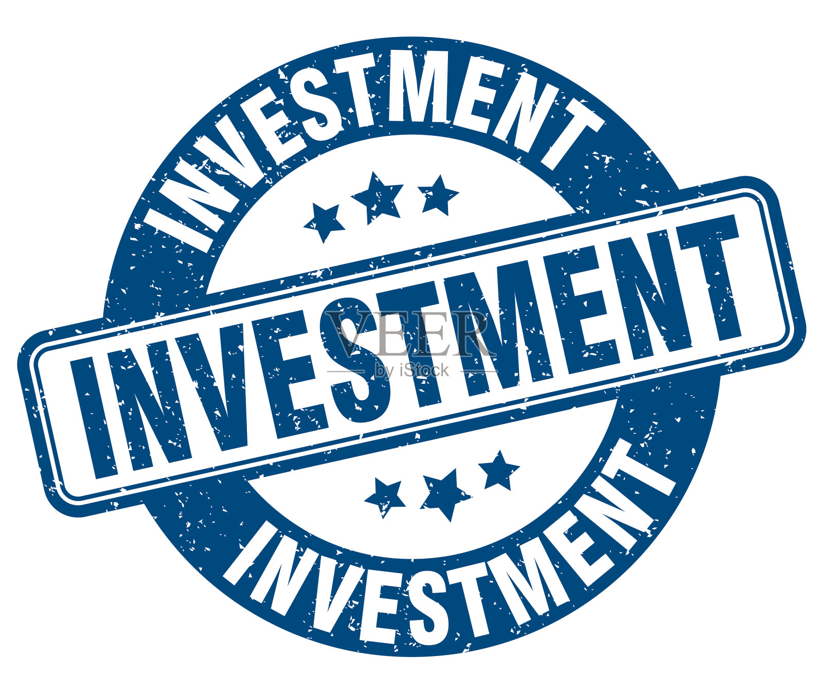 投资邮票投资标签圆形垃圾插画图片素材