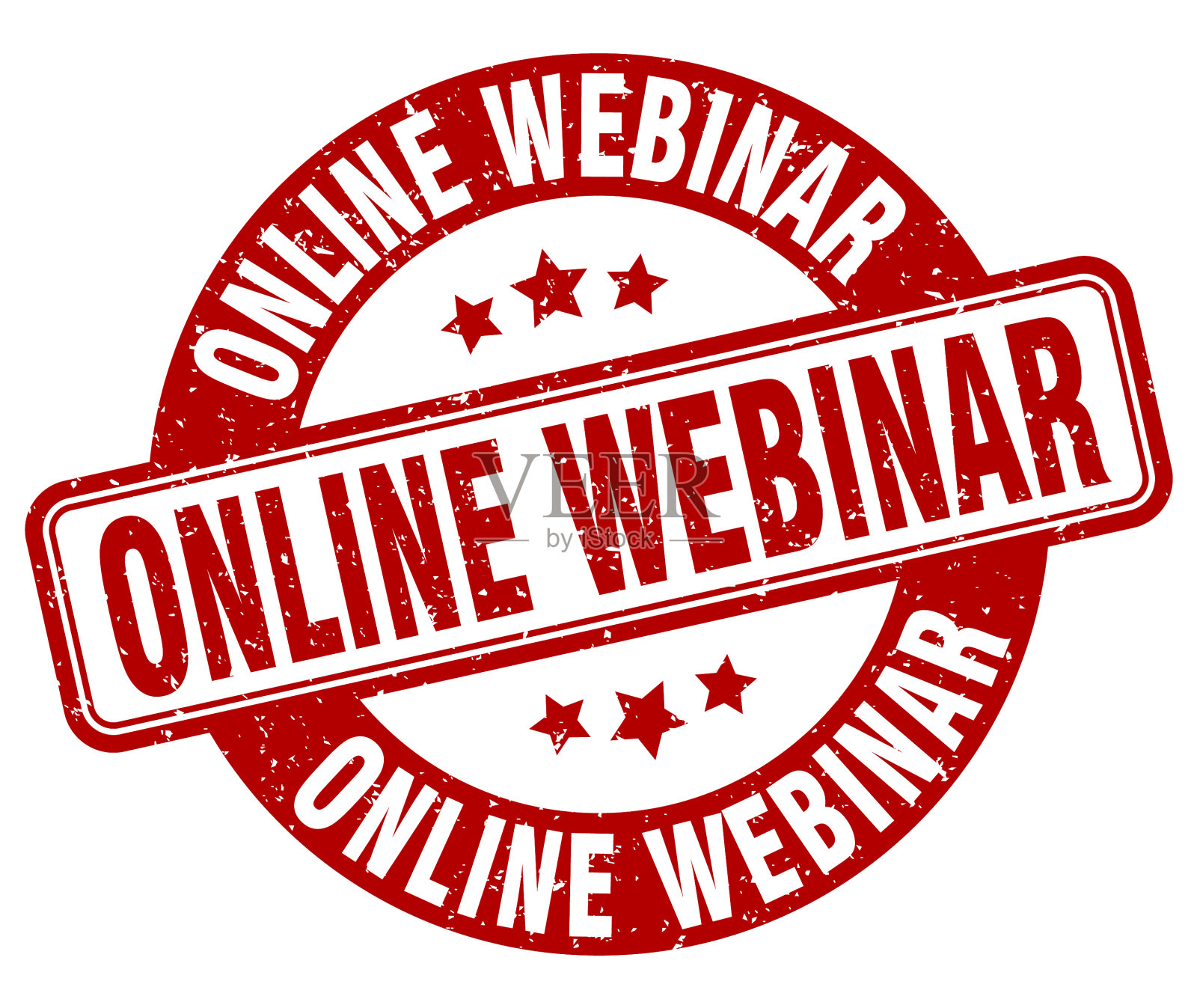 在线网络研讨会邮票在线网络研讨会标签轮插画图片素材