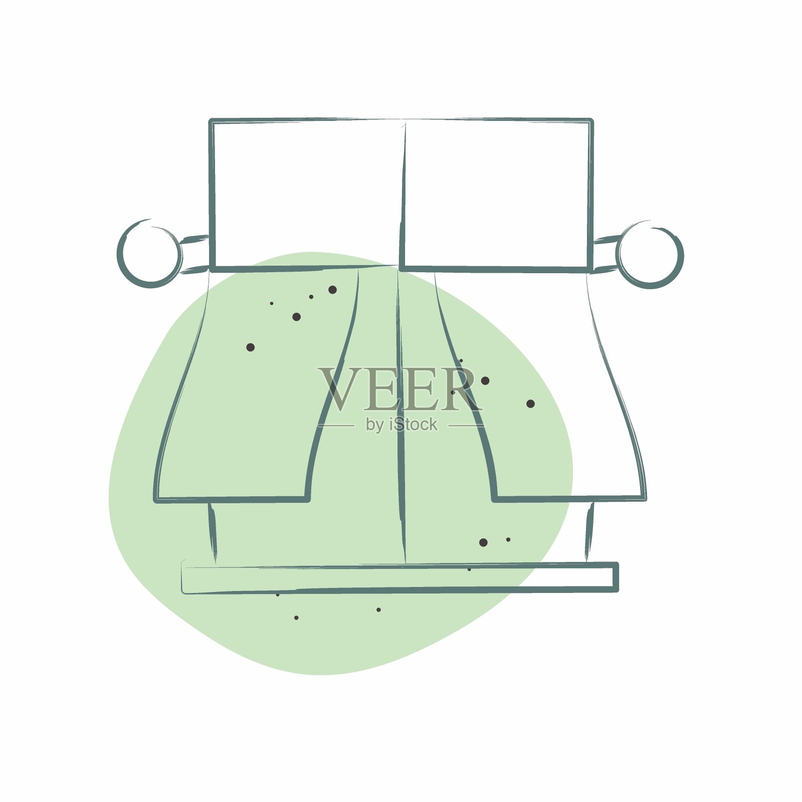 Icon Cafe Style 2。与窗帘符号有关。色斑样式。简单的设计可编辑。简单的说明插画图片素材