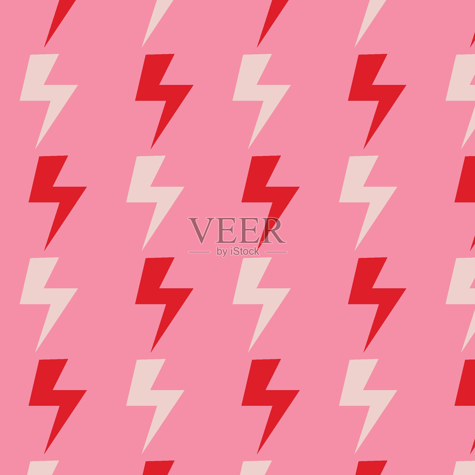 无缝图案情人节概念。矢量插图。红色和粉红色的纸心与框架几何背景。可爱的爱心销售横幅或贺卡插画图片素材