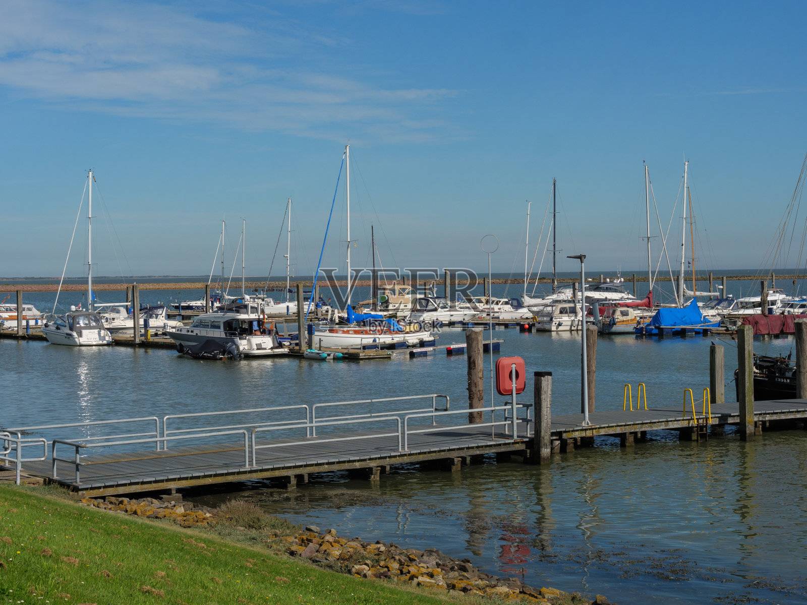 夏季北海的德国朗格岛照片摄影图片