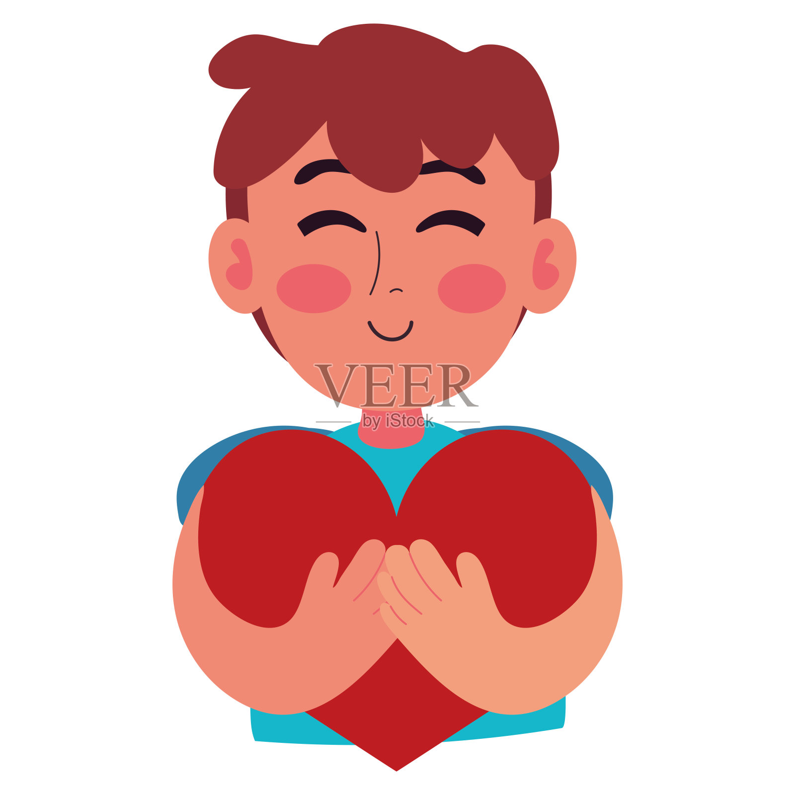 拥抱的一天插画图片素材