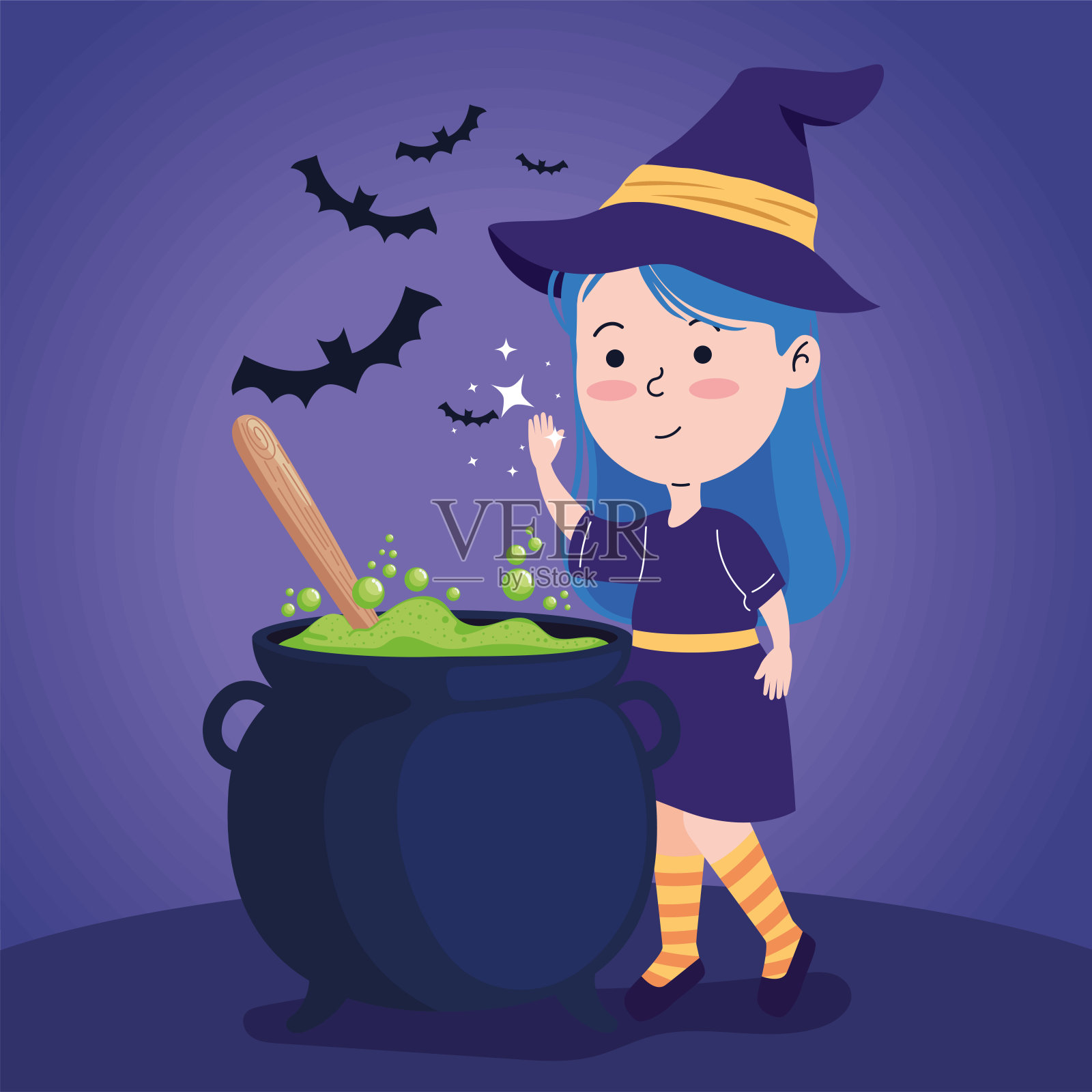 2022 08 03 STUDIO PC 2197 C万圣节女巫插画图片素材