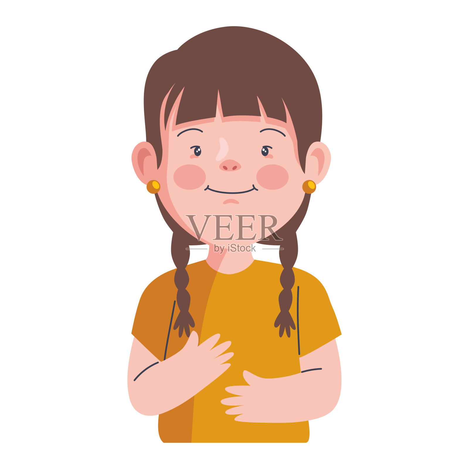 唐氏综合征插画图片素材