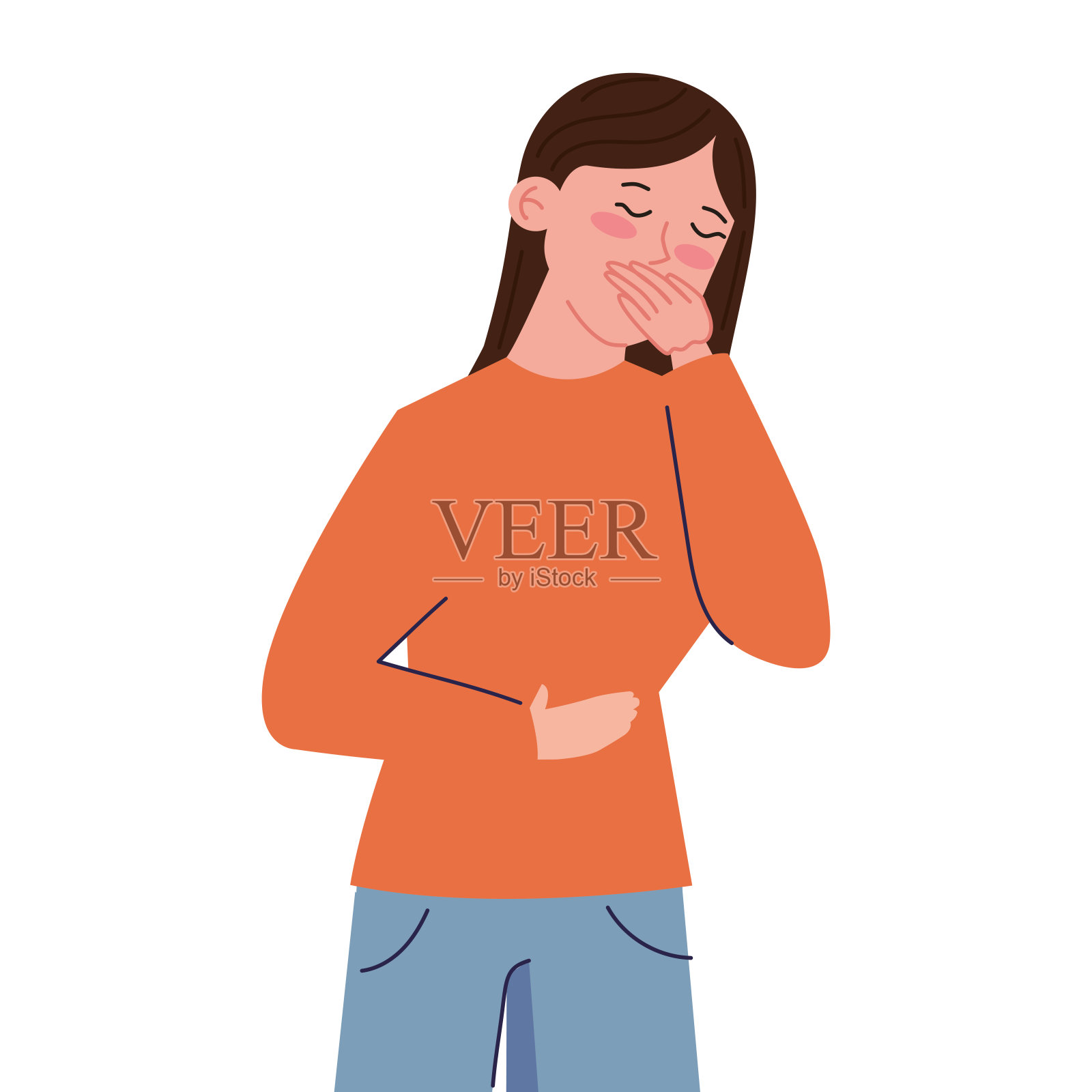 恶心插画图片素材