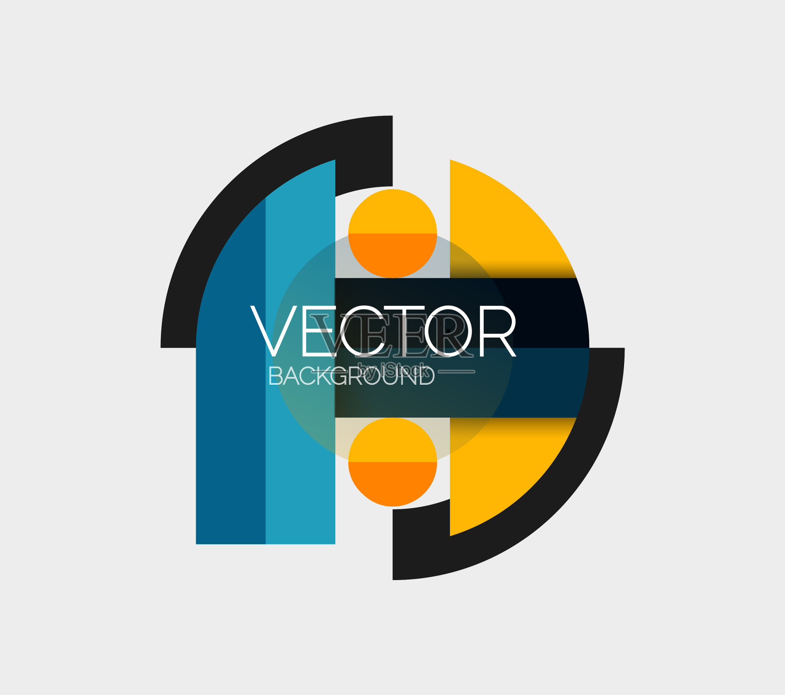 抽象背景几何最小圆插画图片素材