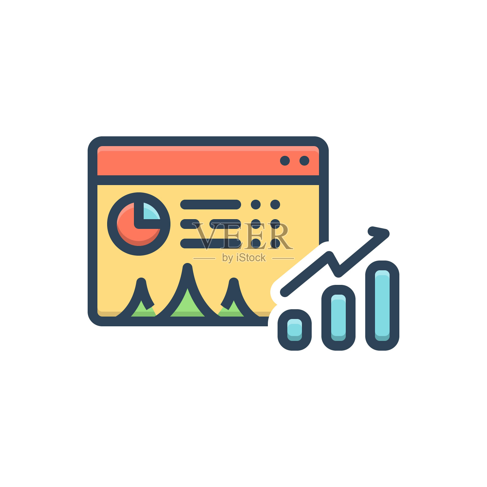 统计数字营销插画图片素材