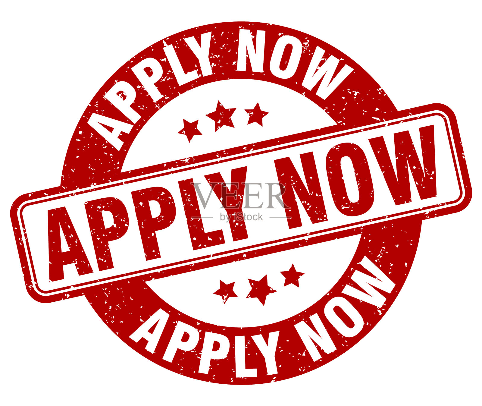 现在应用邮票，现在应用标签圆形垃圾标志插画图片素材