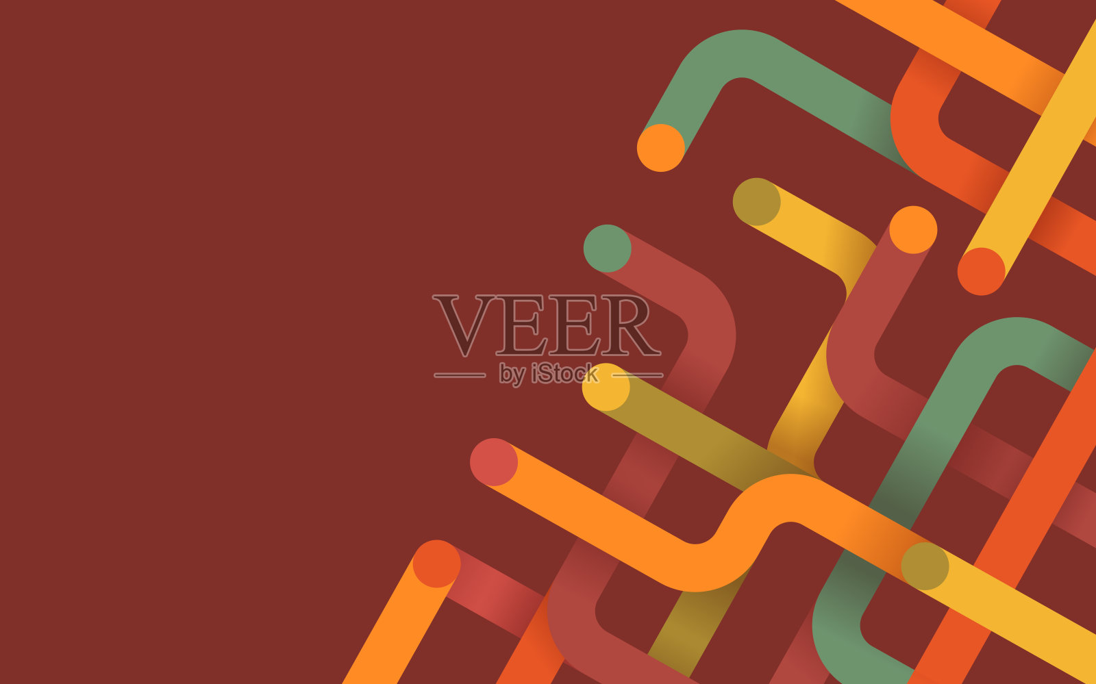 现代连接抽象运动技术背景插画图片素材