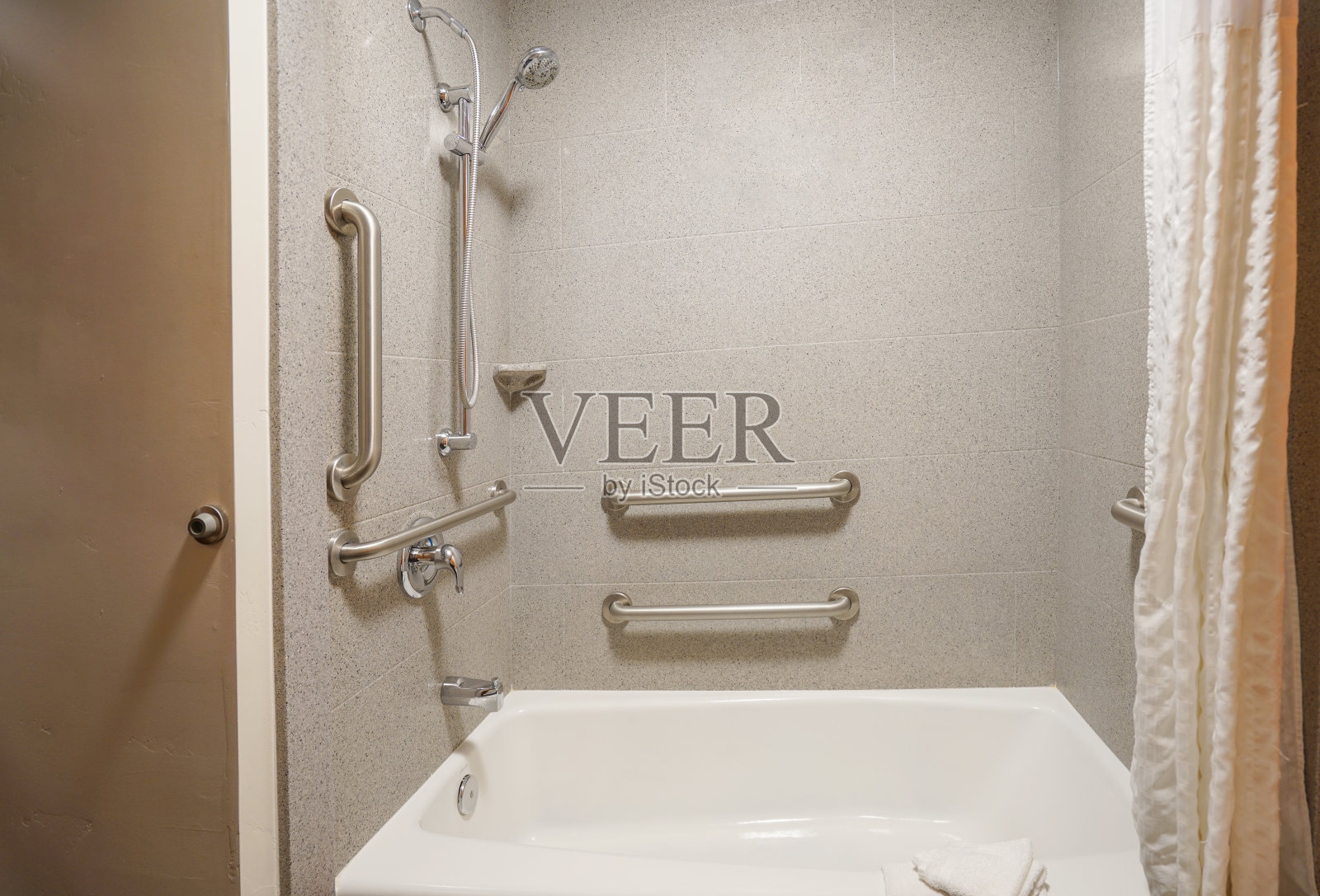 浴室内淋浴的特写照片摄影图片