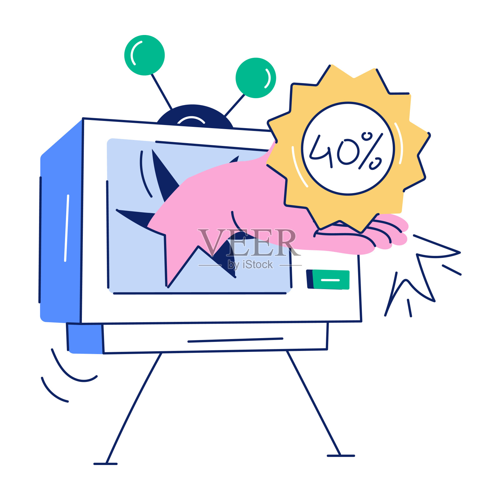 广告手绘迷你插图插画图片素材