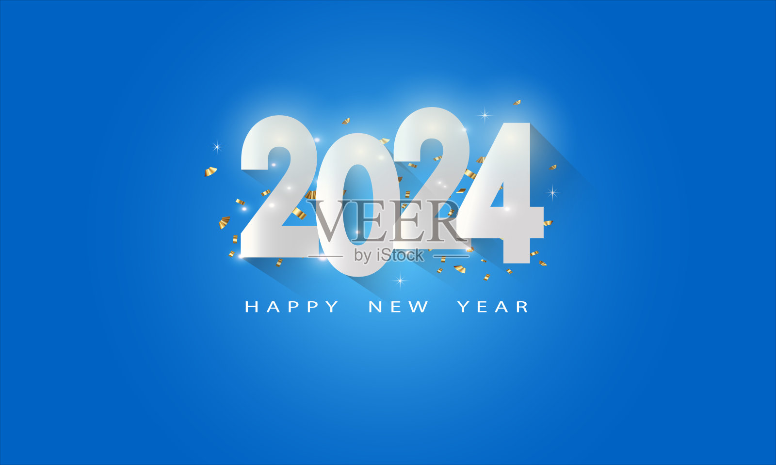 2024新年快乐矢量设计插画图片素材