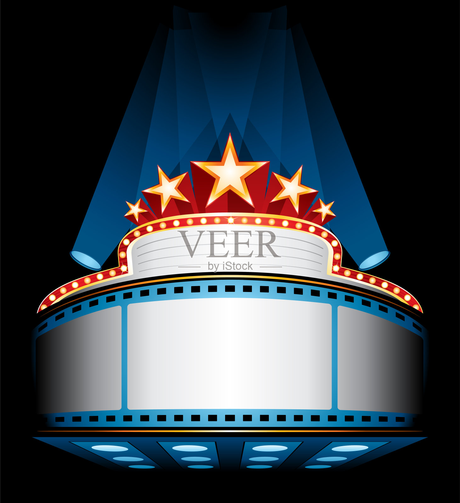 电影首映插画图片素材