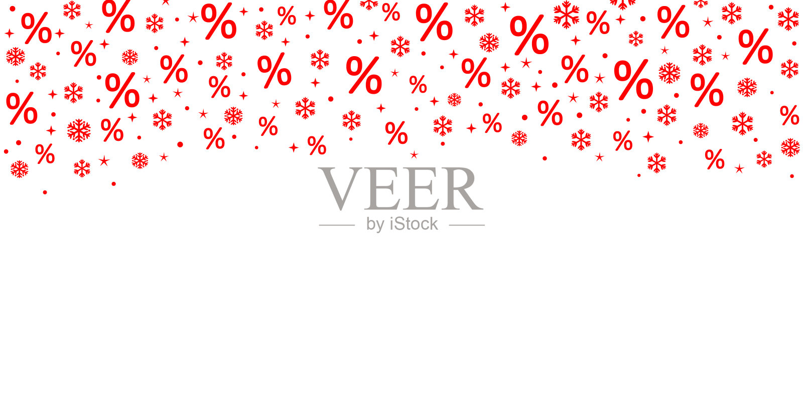 冬季大甩卖边框，雪花折扣横幅，节日促销理念插画图片素材