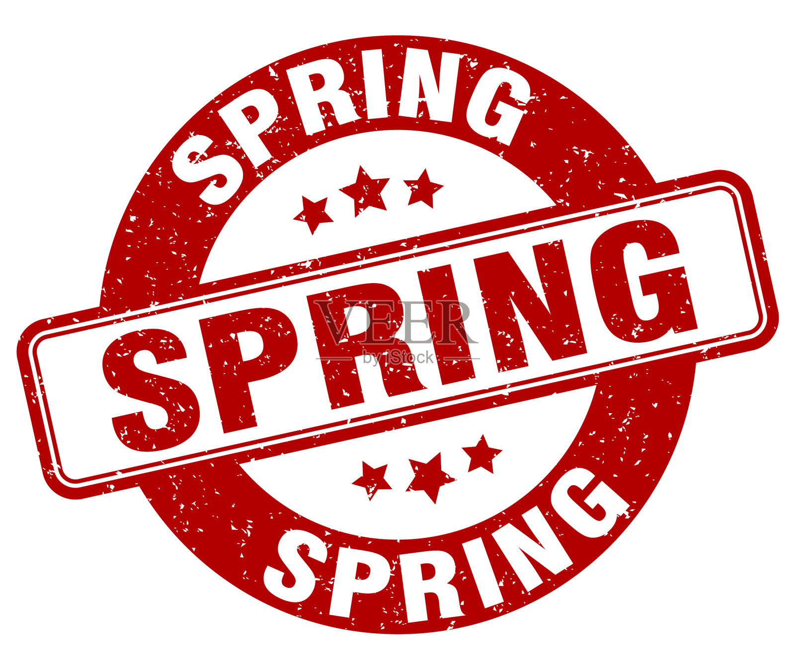 弹簧邮票弹簧标签圆形grunge标志插画图片素材